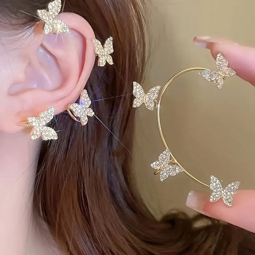 Crystal Butterfly Earrings